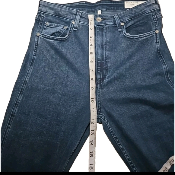 Rag & Bone Womens Dark Wash Nina High Rise Ankle Skinny Jean 31 - Picture 13 of 13